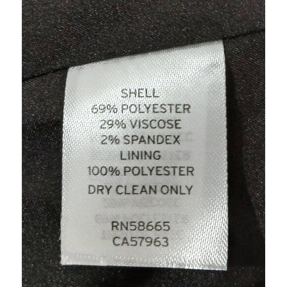 Nordstrom womens xxl BRITISH PLAID work blazer jacket gray viscose $179 - Picture 7 of 7